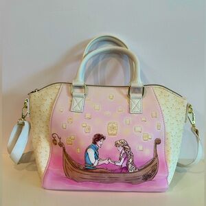 Disney Loungefly NWOT Tangled Rapunzel & Flynn Rider Shoulder Bag